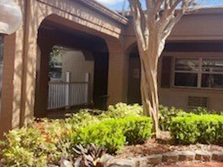 Outdoor patio area